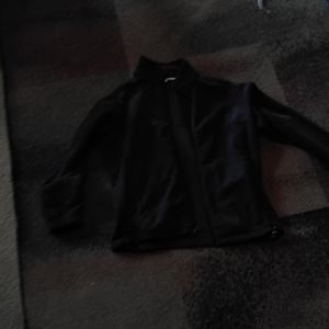 Dark gray fleece jacket